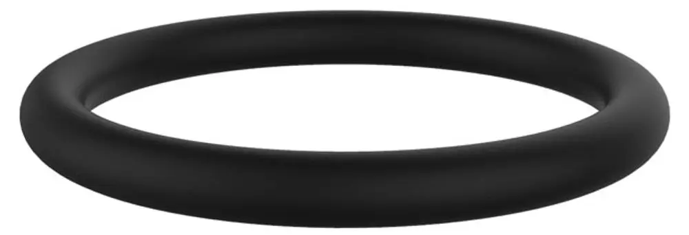 Schwarzer O-Ring von Keuco, ringförmig und ohne erkennbare Maße, auf neutralem Hintergrund.